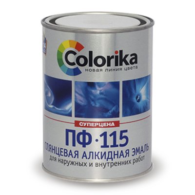 Эмаль ПФ-115 Colorika светло-серая 2,7 кг